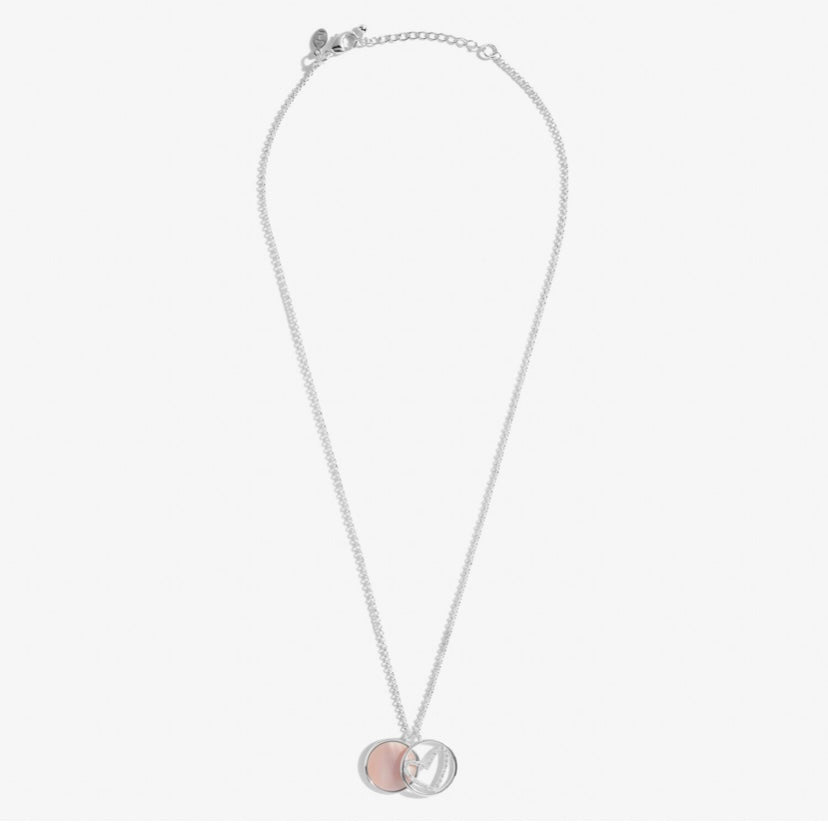 Joma Perla Pink Mother Of Pearl Heart Necklace